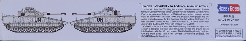 HobbyBoss - Swedish CV90-40C IFV/w Additional All-round Armour