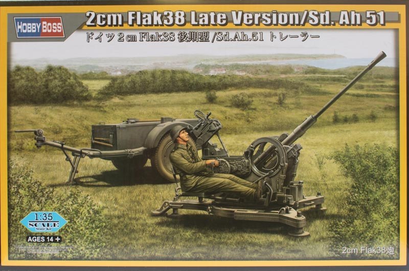 HobbyBoss - 2cm Flak 38 Late Version / Sd.Ah.51