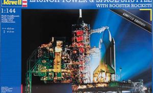 : Launch Tower & Space Shuttle with Booster Rockets