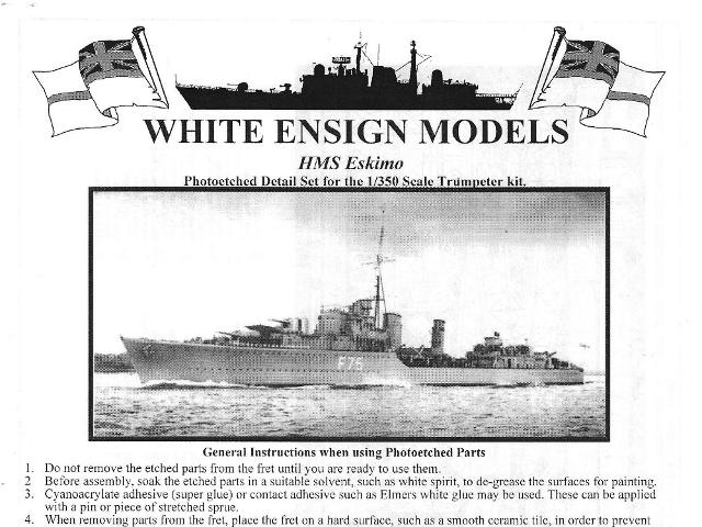 White Ensign Models - HMS Eskimo