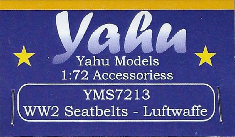 Yahu Models - WW2 Seatbelts-Luftwaffe