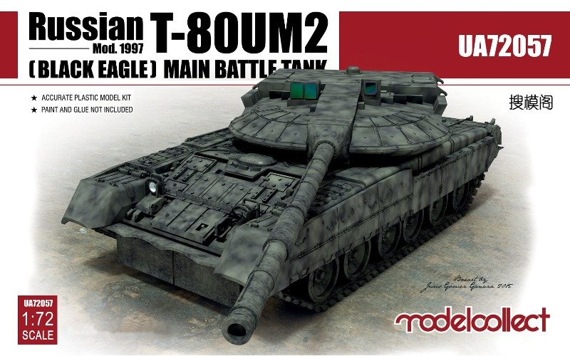 Modelcollect - Russian T-80UM2 (Black Eagle) Main Battle Tank