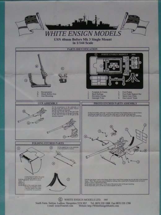 White Ensign Models - USN 40mm Bofors Mk.3