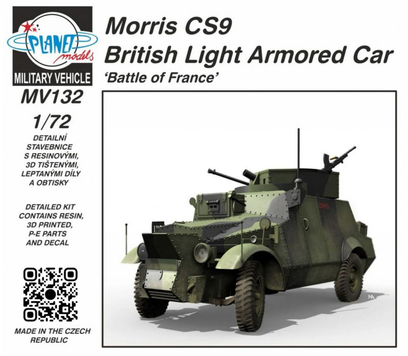 Planet Models - Morris CS9 British Light Armored Car 
