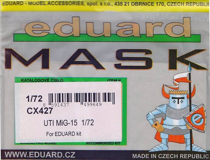 Eduard Mask - UTI MiG-15 Mask