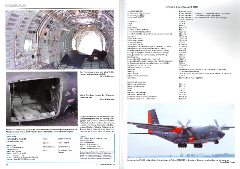  - Die C-160D Transall im Dienste der Luftwaffe