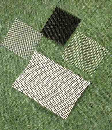 Gittergewebe aus verschiedenen Materialien