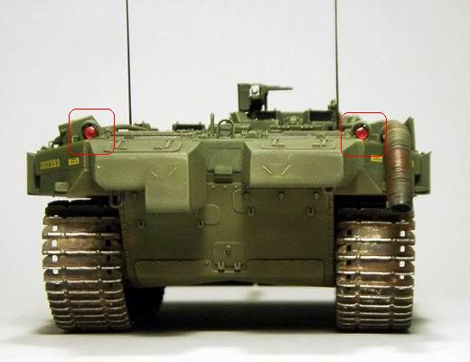 Heckleuchten am Strv 103B