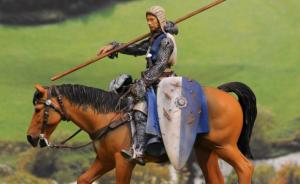 : Eine Ritterfigur zu Pferd