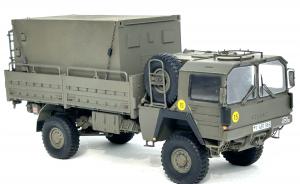 Lkw 5t mil glw MAN Typ 461 (Pritsche, mit Winde) mit einer FM-Kabine vom Typ 2