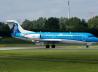 Die Fokker 70 PH-KZU am Bremer Cityairport am 22.07.2017 (Foto: Marco Coldewey)