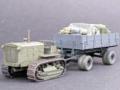 Russian ChTZ S-65 Tractor mit German 5 Tonnen Einheitsanhänger (1:72 verschiedene Hersteller)