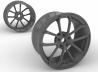 Die Felgen im 3D-CAD am Bildschirm...