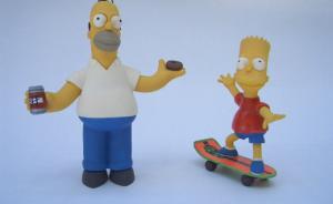 Bart und Homer Simpson