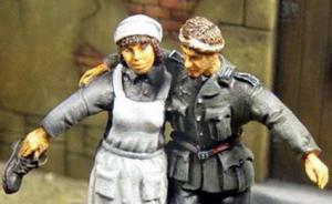 Wounded German with German Nurse