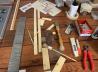 Bau und Ausstatten der Boxen: Zuschnitt des Sperrholzes