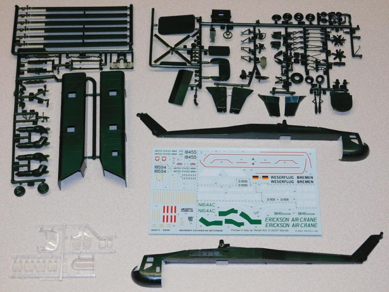 Sikorsky CH-54 A Skycrane. Revell, escala 1/72 - Modelismo MAM