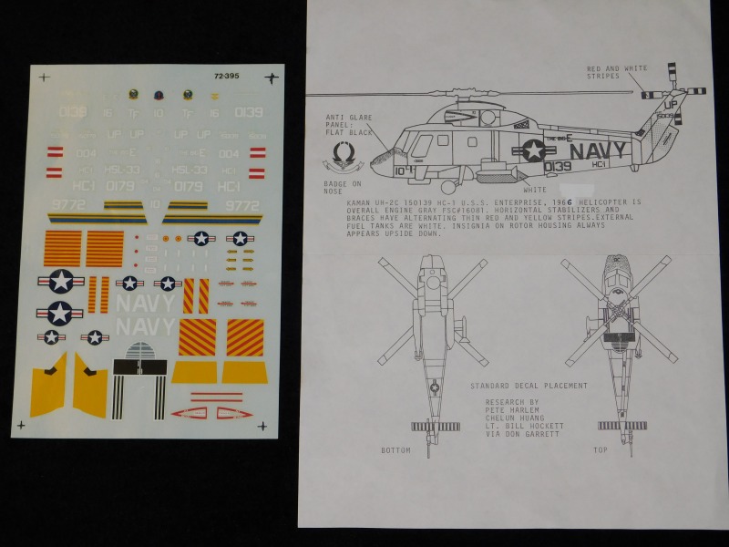 Microscale No. 72-395 1:72 Kaman SH-2F Seasprite 