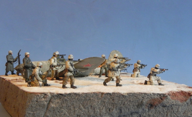 Deutsche Soldaten im Winter