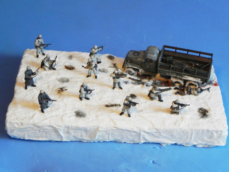 Deutsche Soldaten im Winter