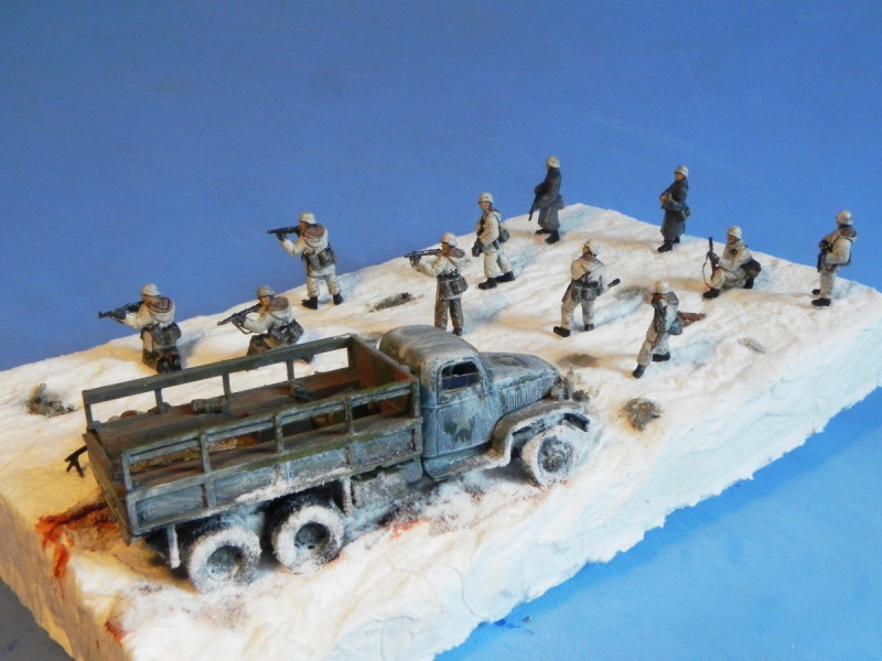 Deutsche Soldaten im Winter