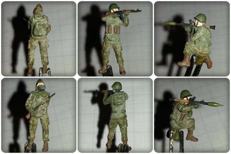 Die 1:72 Soldaten stammen von Zvezda und Alexminiatures und sind von hervorragender Qualität.