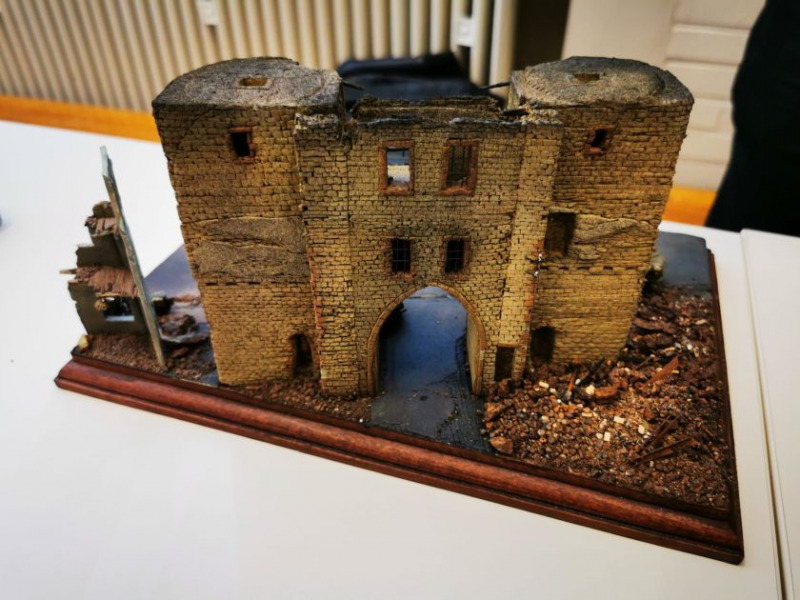 Die Rückseite des Dioramas.