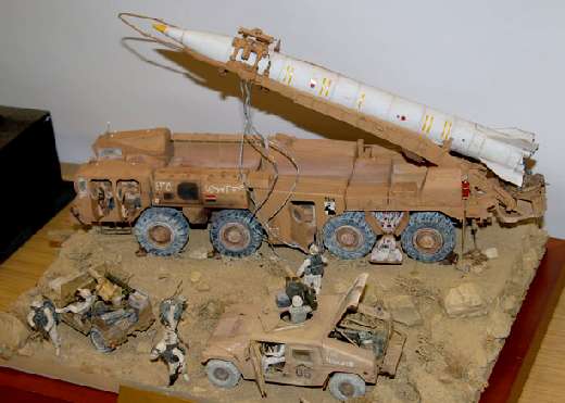 Diorama 'No Glory', verlassene Scud Abschussrampe, 1:35