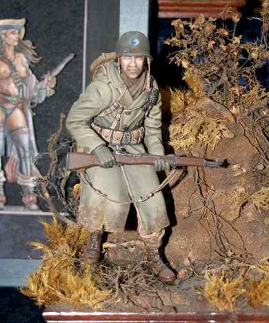 Amerikanischer Soldat der 29. US Infantrie Division