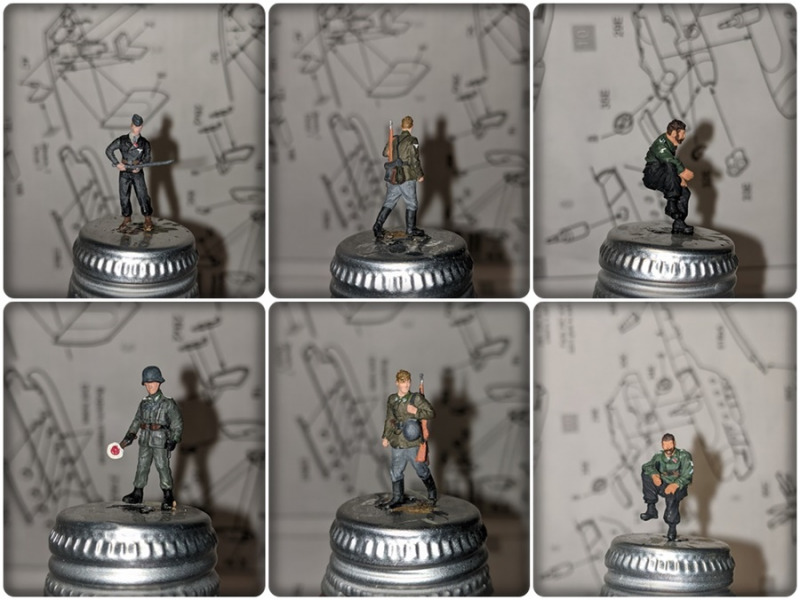 Die im Diorama eingesetzten 1:72 Figuren stammen von Preiser, CMK und Eisernes Kreuz
