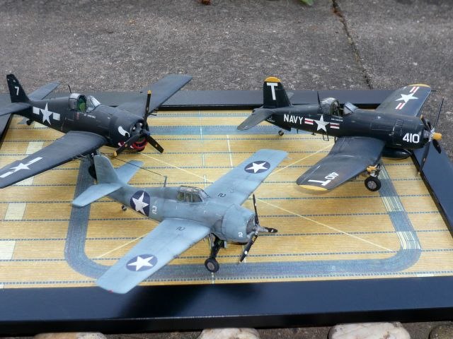 Hier sieht man die Wildcat mit der großen Schwester &quot;Hellcat&quot; und einer &quot;Corsair&quot;.