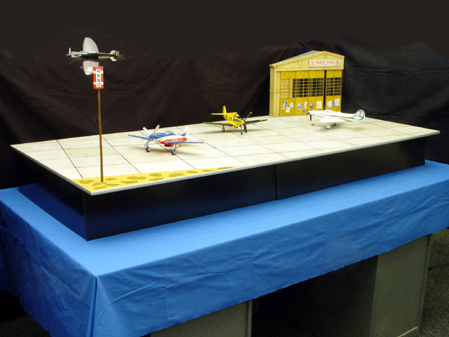 Flugplatzdiorama