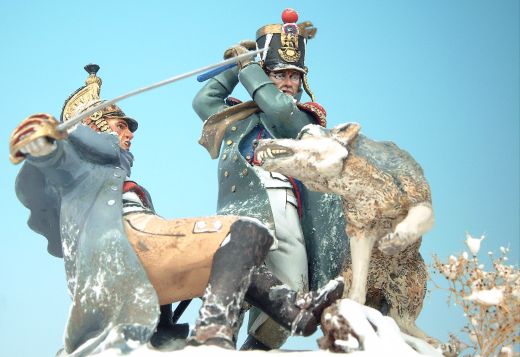 Wolf auf dem Rußlandfeldzug