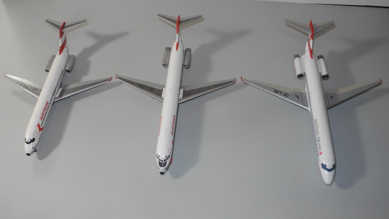 von links: DC-9-32, DC-9-51, MD-87