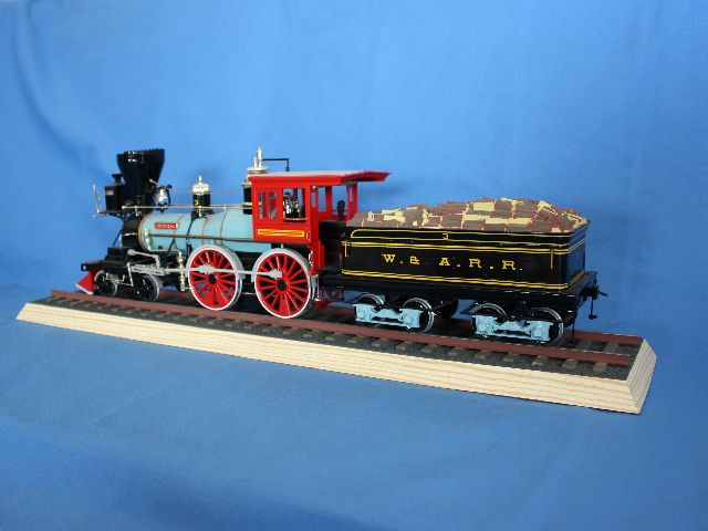 Amerikanische 4-4-0 Holzbrenner-Lok
