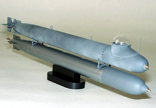 Deutscher bemannter Torpedo "Neger"