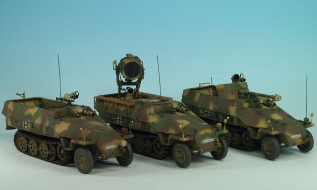 Maquette Blindée Sd.Kfz 251/20 UHU Wehrmacht WW2 - Échelle