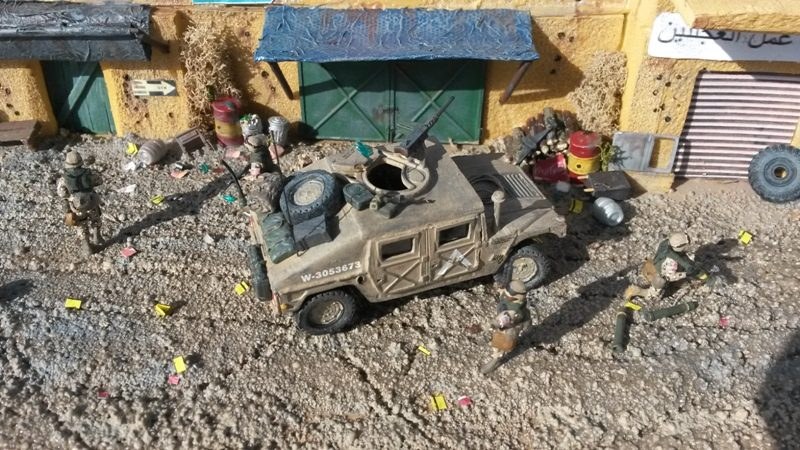 Voll bepackter Humvee M1025 (Resin-Zurüstteile von CMK)