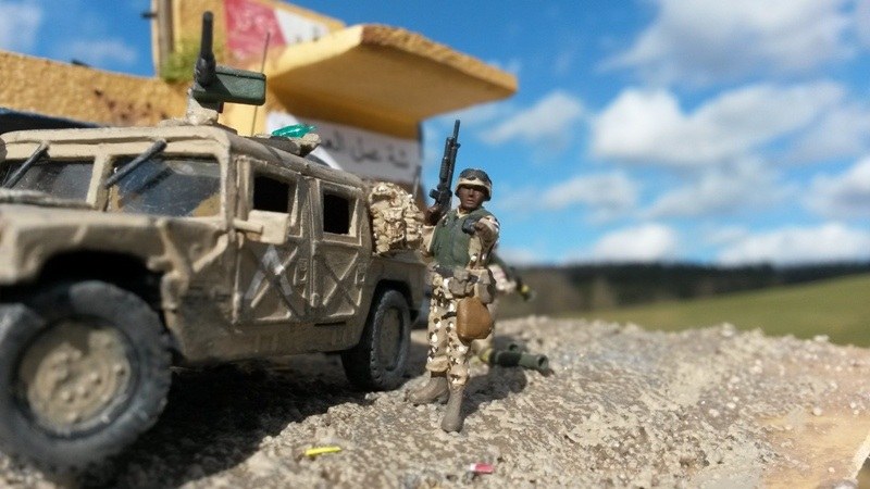 Von Hand bemalter U.S. Soldat in 1:72 von Zvezda