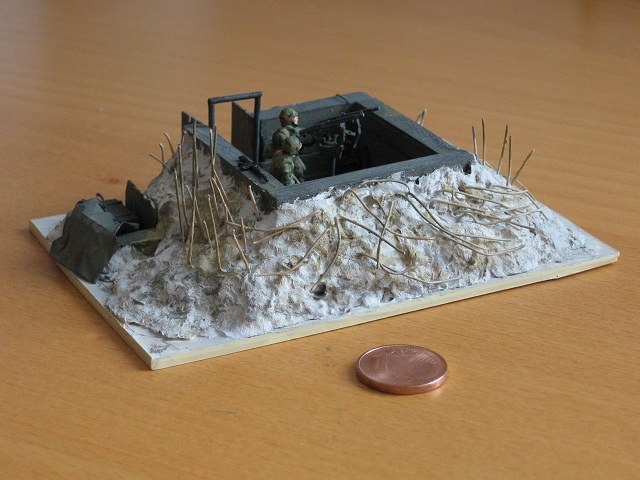 Das Diorama seitlich von vorn.