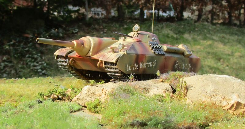 Kleiner schwerer Panzer flach