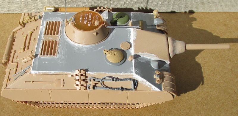 Kleiner schwerer Panzer flach