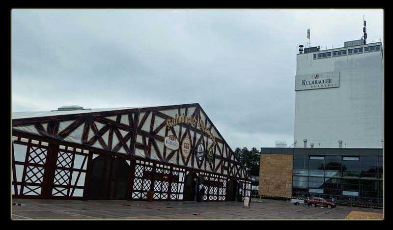 Das Festzelt auf dem Freigelände der Kulmbacher Brauerei