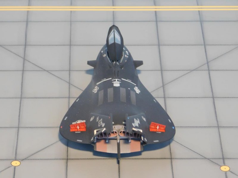 Lockheed F-19 Stealth Strike Fighter Heckansicht