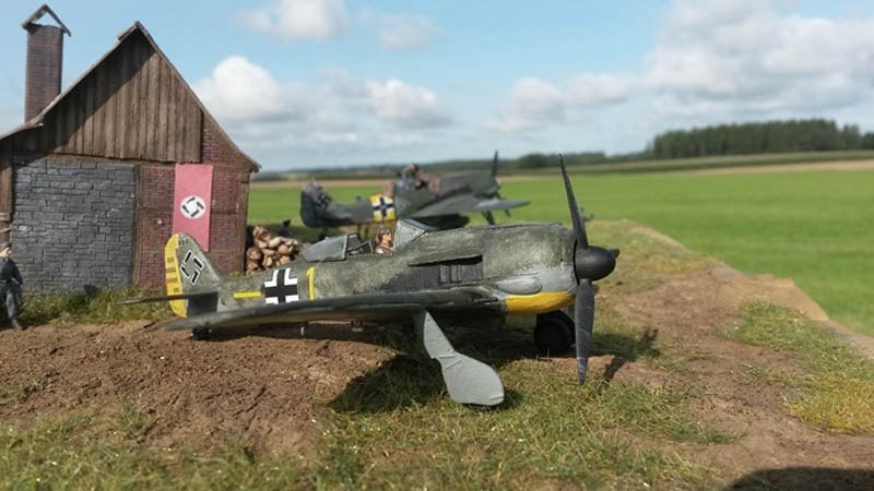 Die Focke Wulf Fw190 F-8 von Staffelkapitän Oberleutnant Walter Schneider