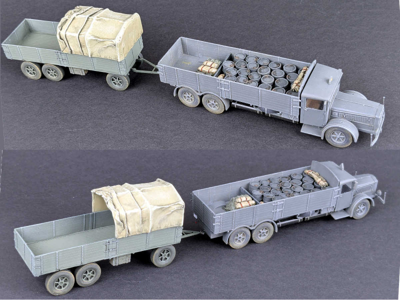 VOMAG 8LR und 3-Achs 10 to. Trailer
