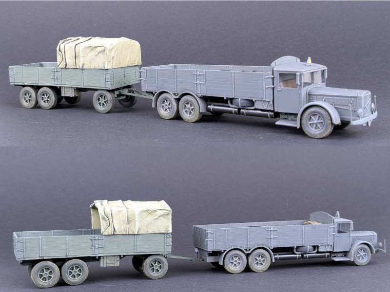 VOMAG 8LR und 3-Achs 10 to. Trailer