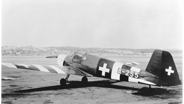 Die Bü-181 A-255 mit der Neutralitätsbemalung in Dübendorf diente als Modellvorlage.