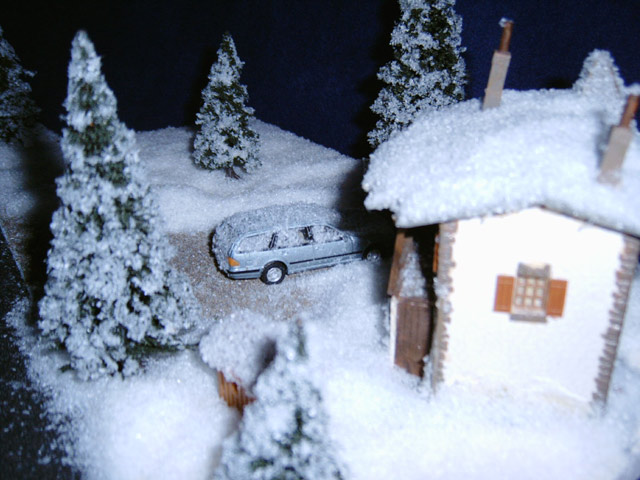 Winterdiorama