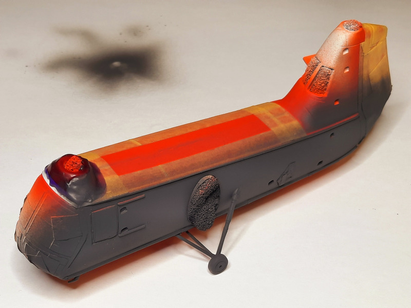 Mehrfach dünnschichtige Lackierung des FS 26081 Sea Plane Gray mit Revell 78 Panzergrau